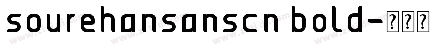 sourehansanscn bold字体转换